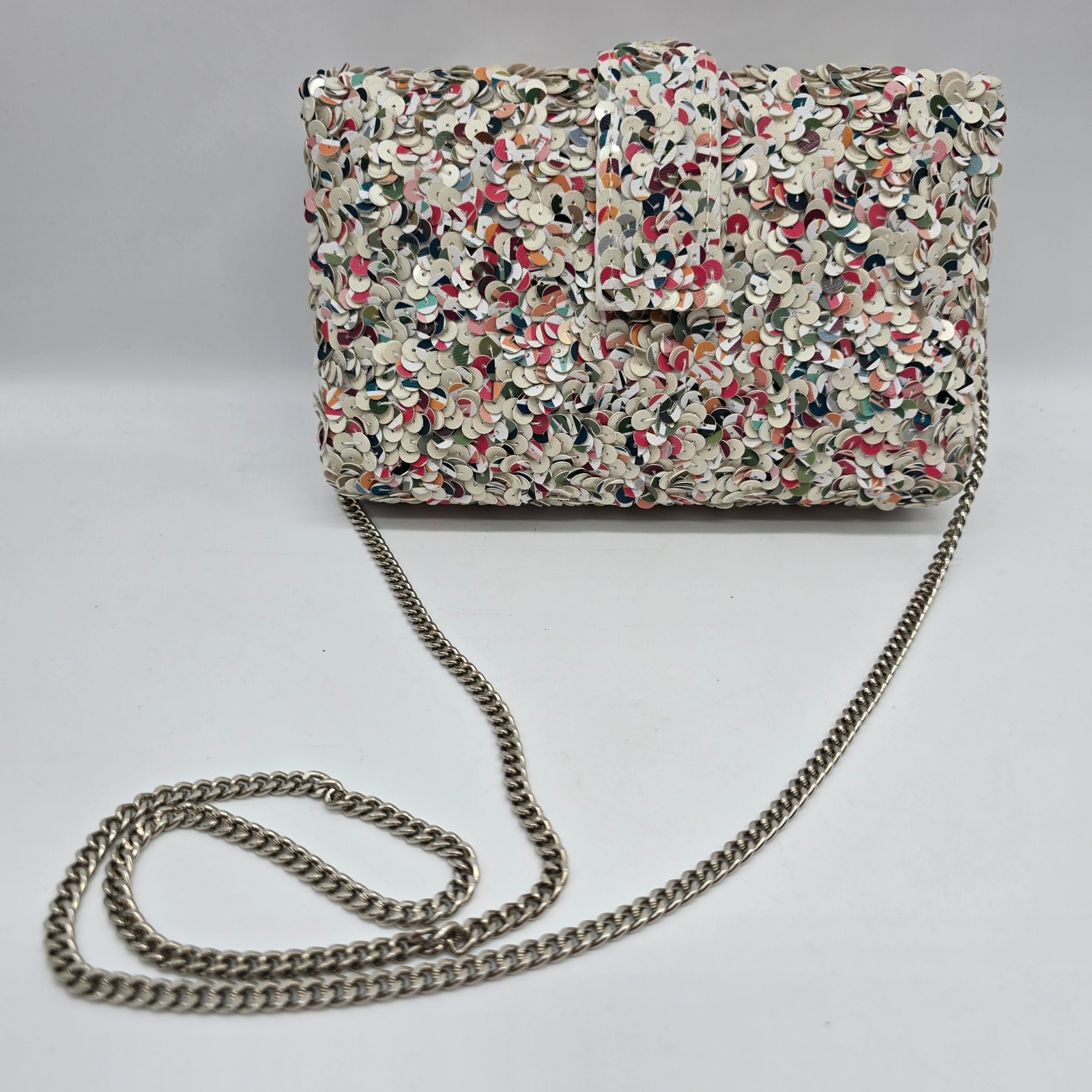 Simitri Confetti 2.0 Kitsch Clutch Crossbody Bag Party Hand-Embroidered Sequins — image 6 of 8